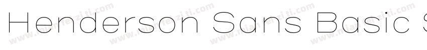 Henderson Sans Basic SemiBold字体转换